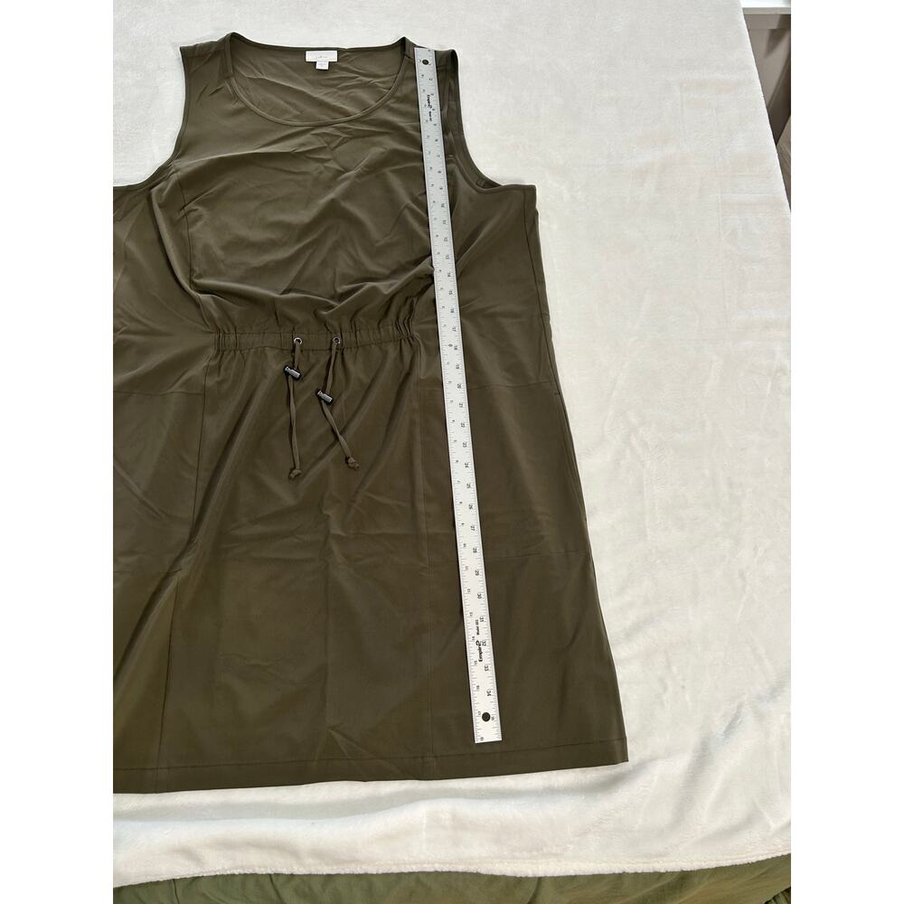 J Jill Fit Womens Sundress with Drawstring Olive Green Excellent Condition Sz XL - Picture 7 of 9